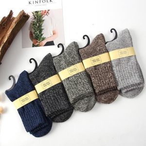 Winter terry wool socks men - Image 1