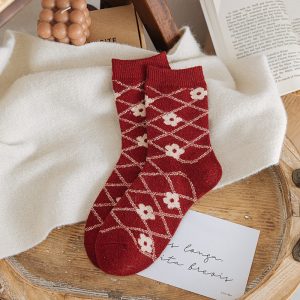 Printing Keep Warm Winter Women Socks - Image 2