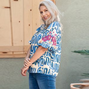 Spring And Summer Pullover Round Neck Printed T-shirt - Image 4