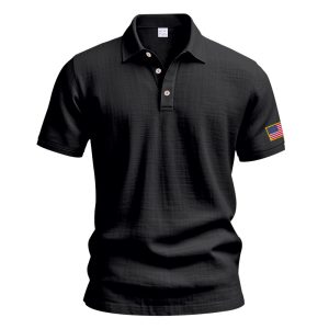 American Summer Linen Short Sleeve Men Clothing - Image 4