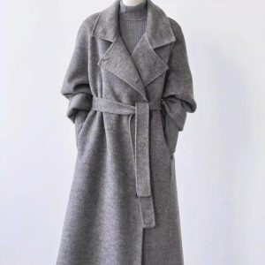 Fashionable Double-sided Cashmere Coat For Women - Image 7