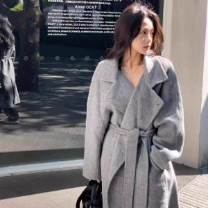 Fashionable Double-sided Cashmere Coat For Women - Image 1