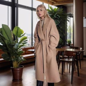 Autumn And Winter Women's Wool Coat Jacket - Image 3