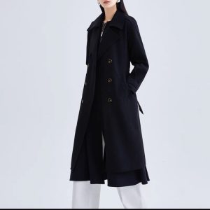 New Autumn Mid-Length Trench Coat For Women - Image 6